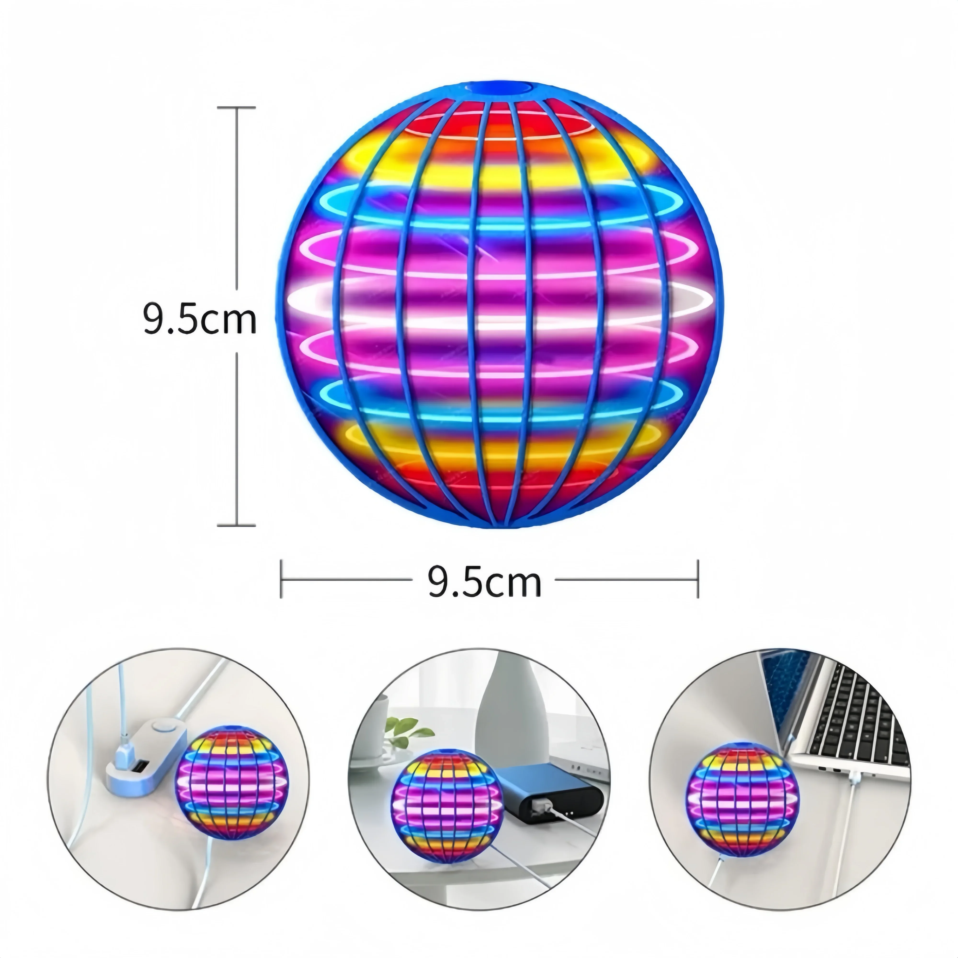 Bola voadora Boomerang Spinner - Drone Strobe Light avaliação e preço